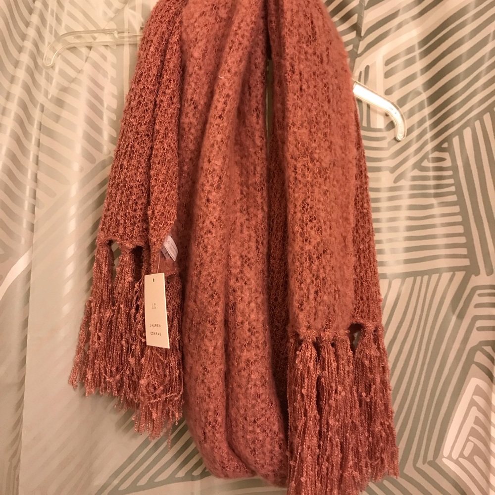 NWT LC Lauren Conrad Brushed Knit Oblong Scarf - Picture 2 of 5